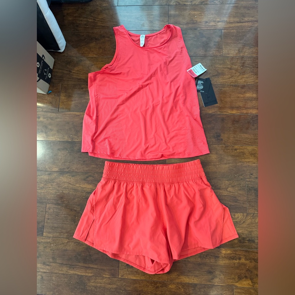 90 Degree By Reflex Red Athleticwear Set